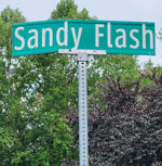 Sandy Flash Drive sign Kennett Township